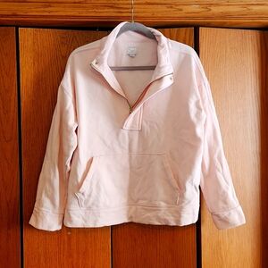 Pink 3/3 zip sweatshirt,  brand A New Day,  size L